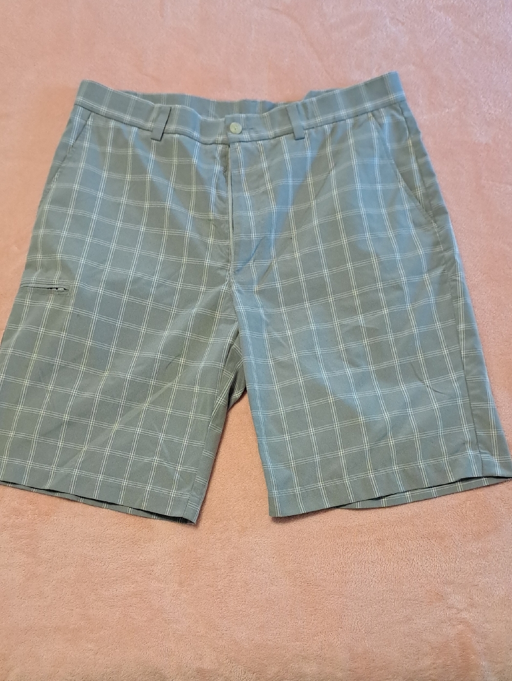 Men's Gray Plaid Shorts - Casual Summer Wear